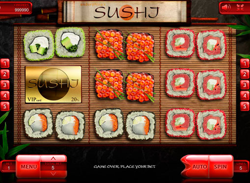 Символи ігрового автомата Sushi
