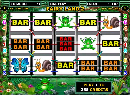 Ігрові лінії автомата Fairy Land