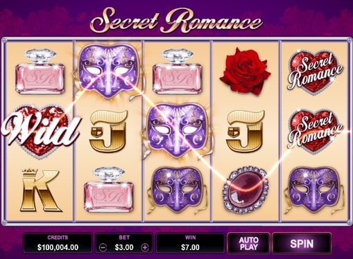 Виграшна комбінація в ігровому автоматі Secret Romance