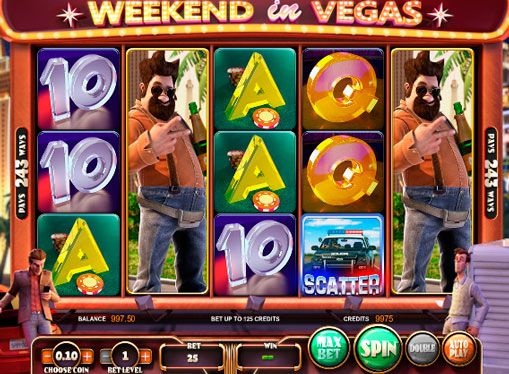 Онлайн ігровий автомат Weekend in Vegas - символи